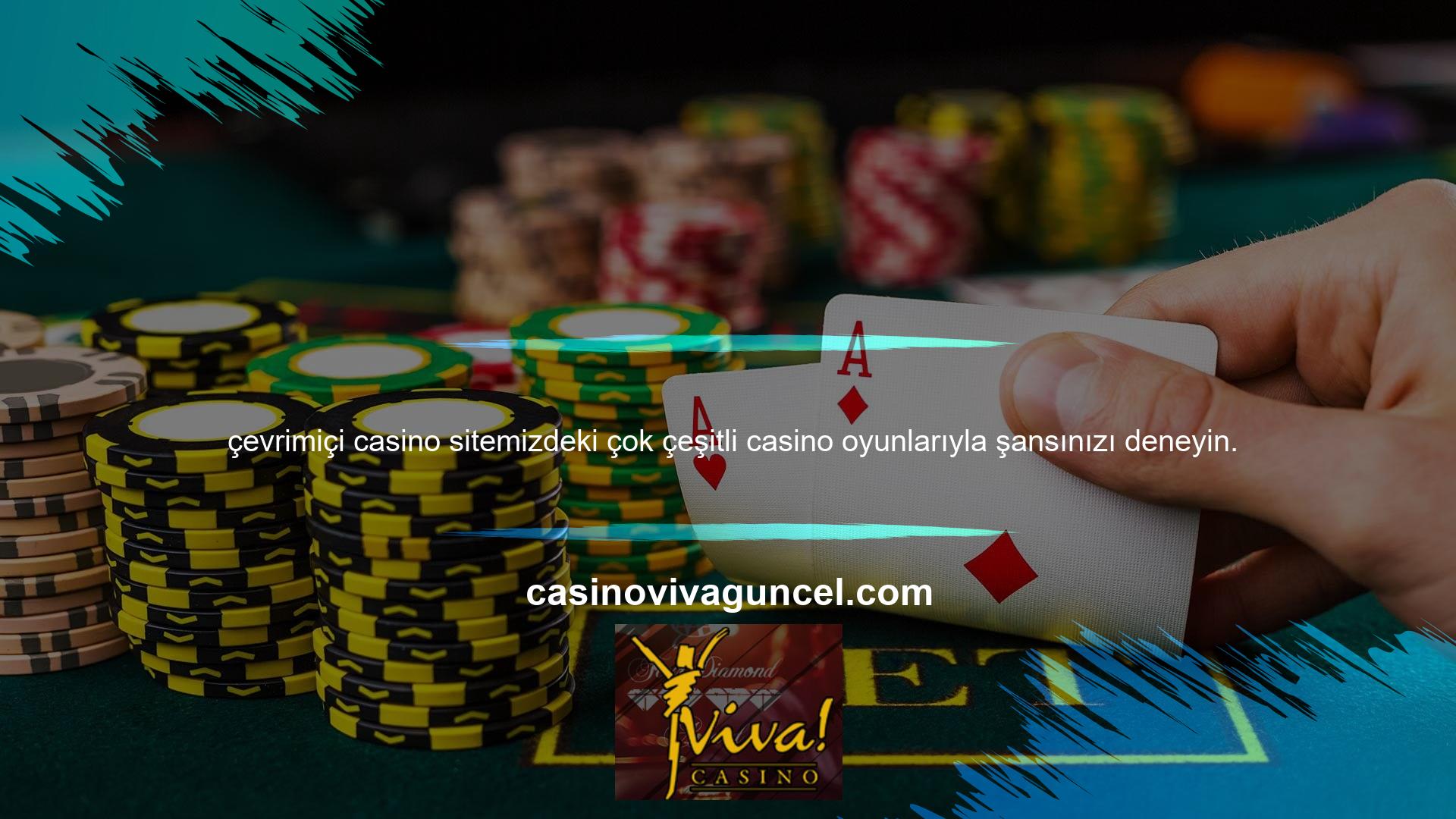 Aklınıza gelebilecek tüm casino oyunları bu bahis sitesinde sizleri bekliyor