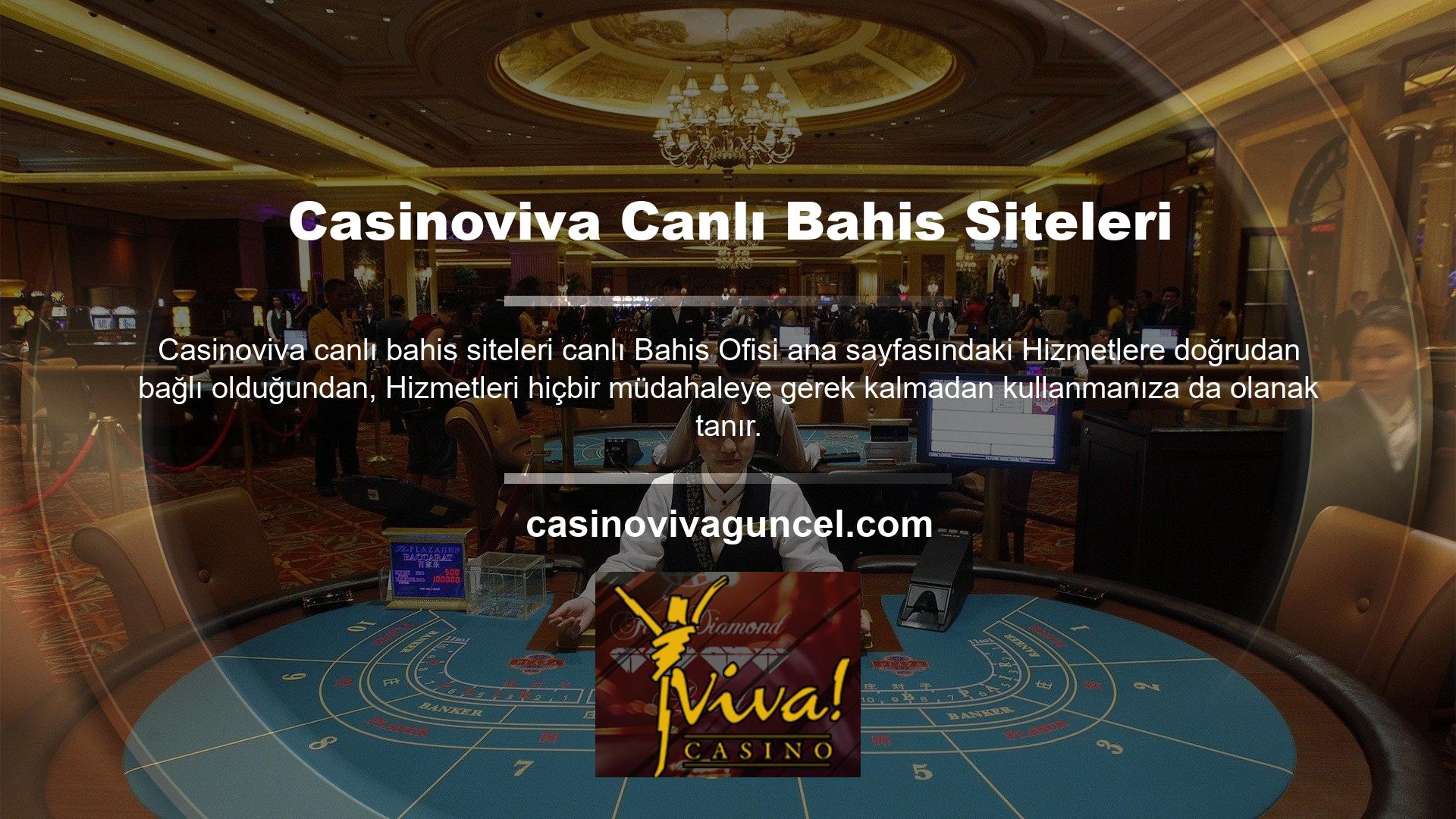 Casinoviva TV uygulamasını aktif hale getirerek canlı bahis sağlayıcısının sunduğu tüm bahis hizmetlerinden yararlanabilirsiniz
