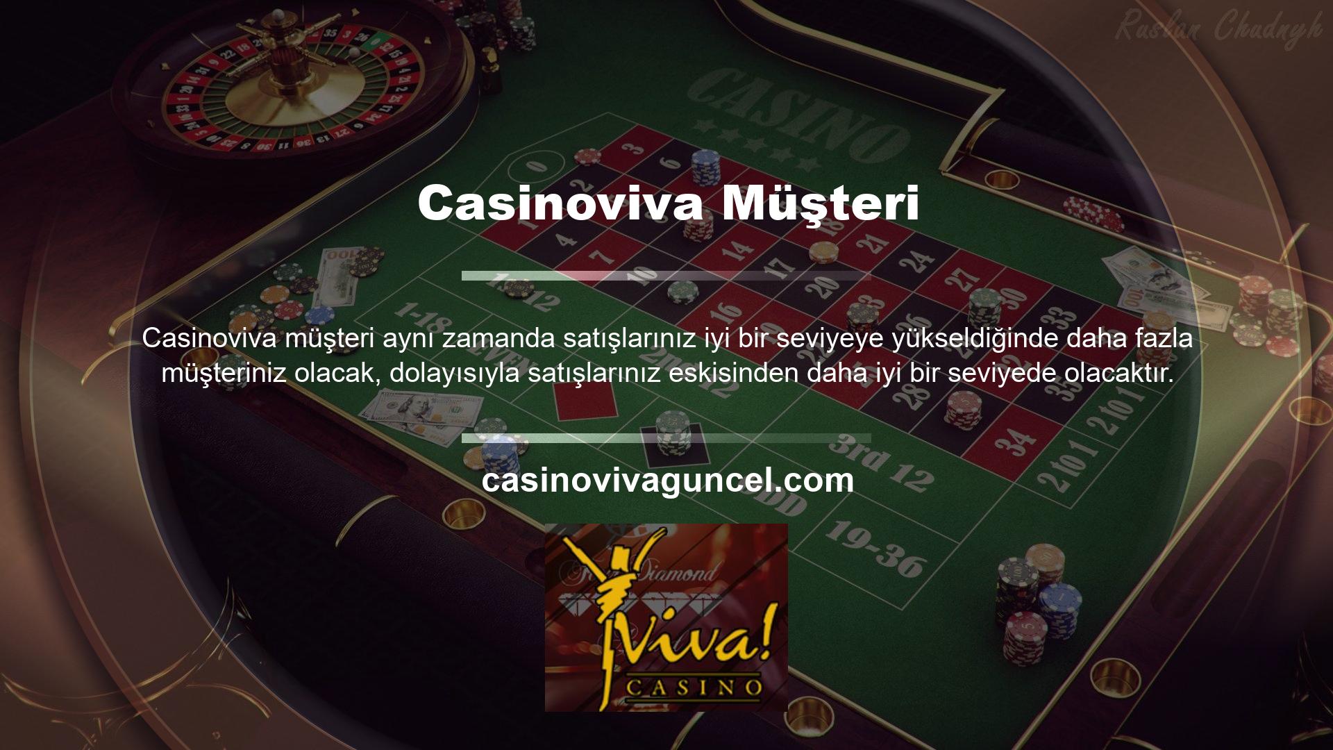 Casinoviva giriş adreslerini kullanan web siteleri bunu uygulamaya karar vermiştir