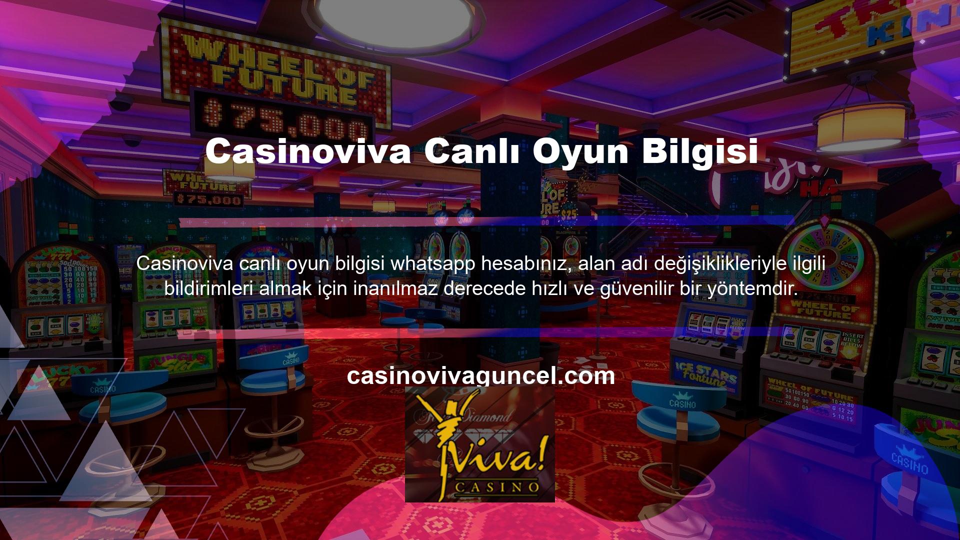 Üyeler, Casinoviva üyelik durumlarını (yasa dışı Casino sitesi olarak tespit edilmiştir) ve nasıl kullanacaklarını Whatsapp hesap bilgileri ve mesajları aracılığıyla öğrenebilirler